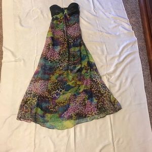 Hailey Logan Strapless Long Dress